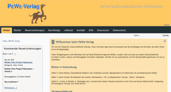 Desktop Screenshot of pewe-verlag.de